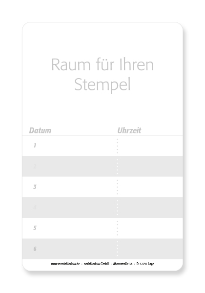 Terminkarte "Zahnpflege"