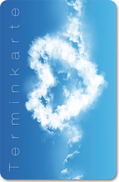 Terminkarte "Wolkenherz" Terminkarte "Wolkenherz"
