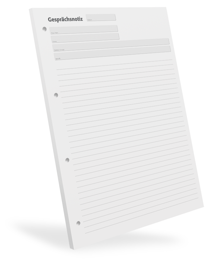 Gesprächsnotizblock DIN A4 liniert - 5er Pack Gesprächsnotizblock DIN A4 liniert - 5er Pack