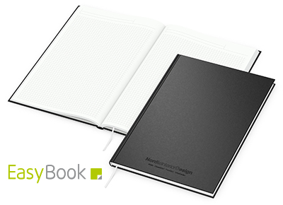 EasyBook Notizbuch Black DIN A4 Recycling