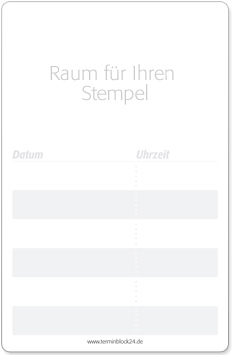 Terminkarte "Zahnbürste" Terminkarte "Zahnbürste"