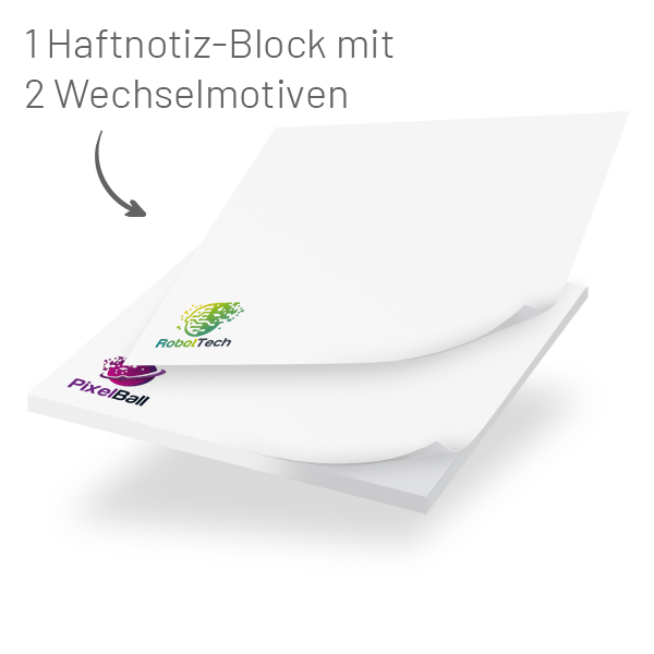 EasyNotes Haftnotizen 72 x 72 mit zwei Wechselmotiven