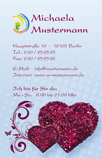 1212010189 Visitenkarte "Herzhaft" Visitenkarte "Herzhaft"