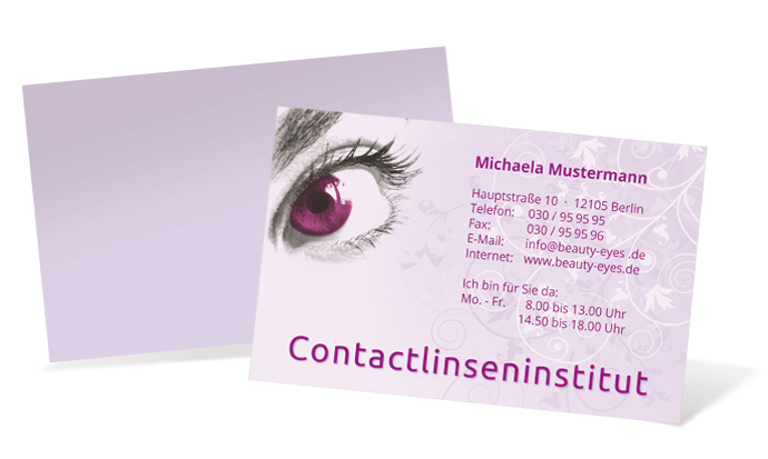 Visitenkarte "Fokus" Landscape Visitenkarte "Fokus" Landscape