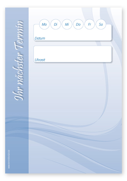 Terminzettel "Motion" Terminzettel "Motion"