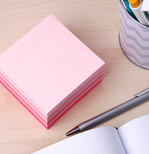 Post-it® Haftnotiz-Würfel pink