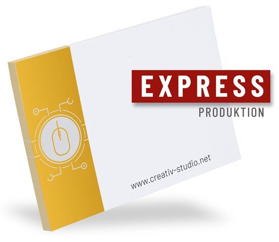 BIZSTIX® Haftnotizen 100 x 72 mm in Express-Produktion