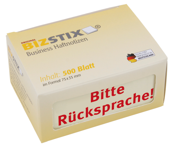 BIZSTIX® Business Haftnotizen "Bitte Rücksprache!"