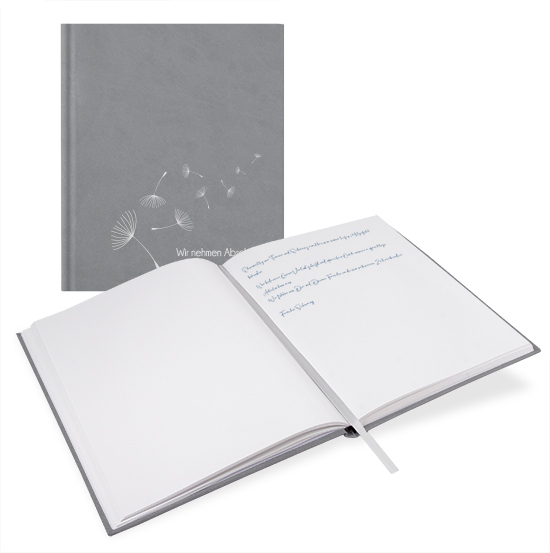 KB-21205 Kondolenzbuch "Grau" Kondolenzbuch "Grau"