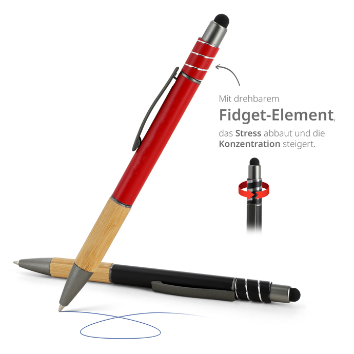 Fidget Kugelschreiber mit Touchfunktion