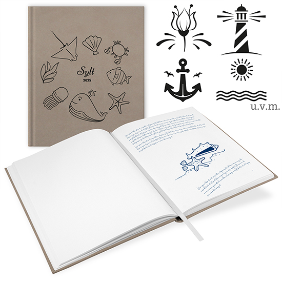 GB-21204-F Gästebuch Ferienwohnung "Taupe" Gästebuch Ferienwohnung "Taupe"