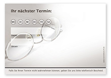 1215010120 Terminzettel "Durchblick behalten" - 1 Termin mit Wochentagen Terminzettel "Durchblick behalten" - 1 Termin mit Wochentagen