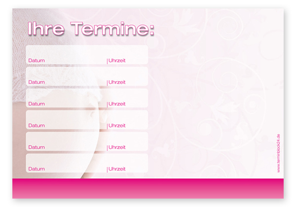 Terminzettel "Babyglück" - 6 Termine Terminzettel "Babyglück" - 6 Termine