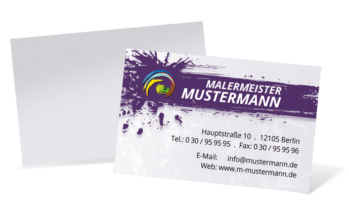 Visitenkarte "Pinselstrich" Landscape Visitenkarte "Pinselstrich" Landscape