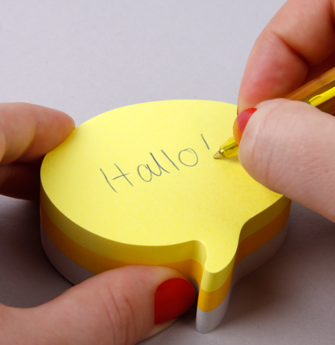 Post-it® Notes Speech Bubble Shaped