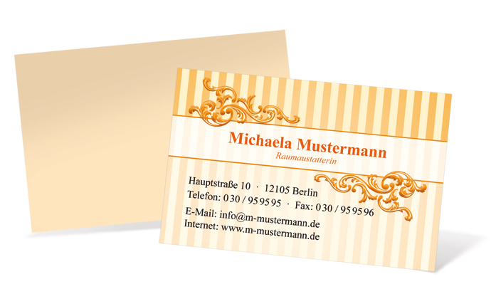 Visitenkarte "Barock" Landscape Visitenkarte "Barock" Landscape