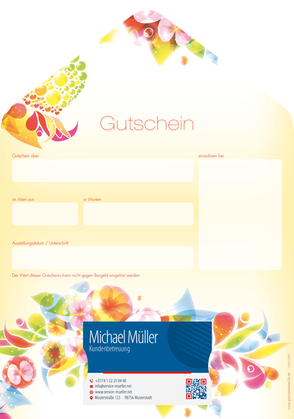 Gutscheinkarte Classic "Abstrakte Vielfalt" Gutscheinkarte Classic "Abstrakte Vielfalt"