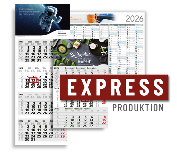 Werbekalender in Express-Produktion Werbekalender in Express-Produktion