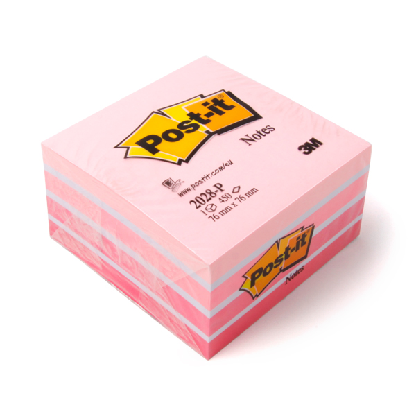 1410100100 Post-it® Haftnotiz-Würfel pink Post-it® Haftnotiz-Würfel pink