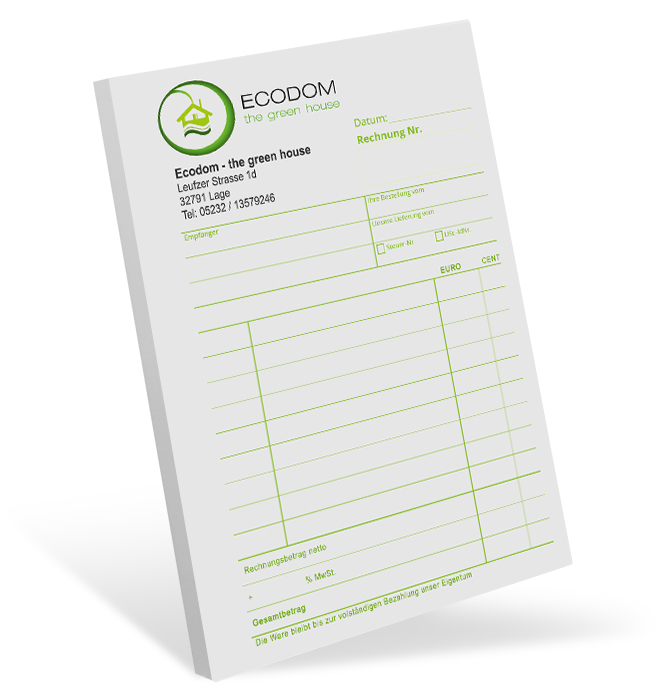 Quittungsblock #3 optional nummeriert Quittungsblock #3 optional nummeriert