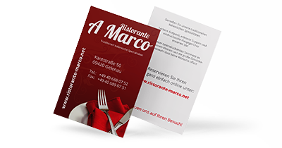 Gastronomie Visitenkarten  Gastronomie Visitenkarten