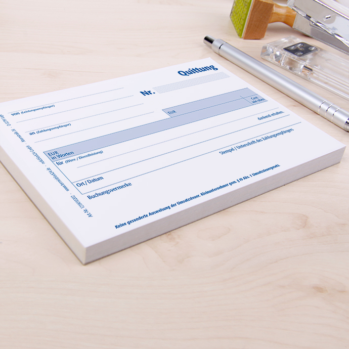 Quittungsblock für Kleinunternehmer Quittungsblock für Kleinunternehmer