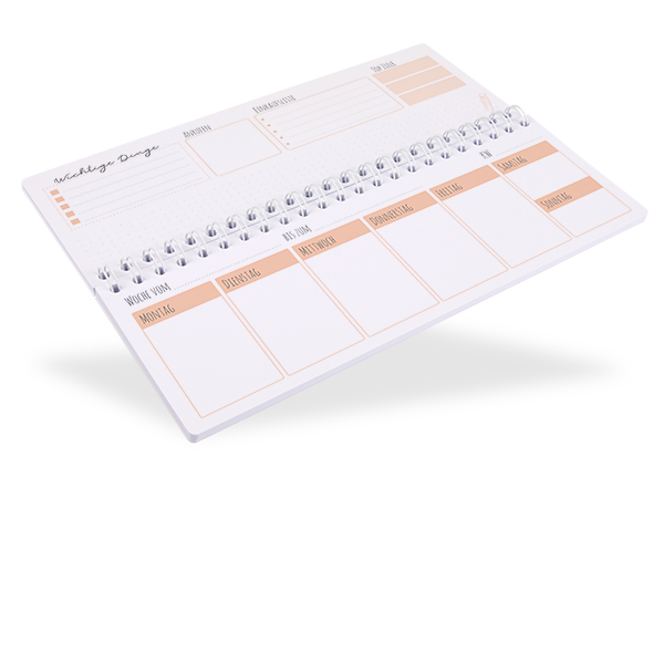 Marthiesens® Tischquerkalender "Peach" Marthiesens® Tischquerkalender "Peach"