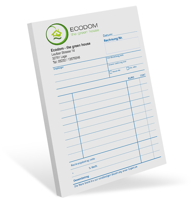 Quittungsblock #3 optional nummeriert Quittungsblock #3 optional nummeriert