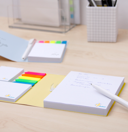 Haftnotizen im PP-Umschlag für alle Gelegenheiten Haftnotizen im PP-Umschlag für alle Gelegenheiten