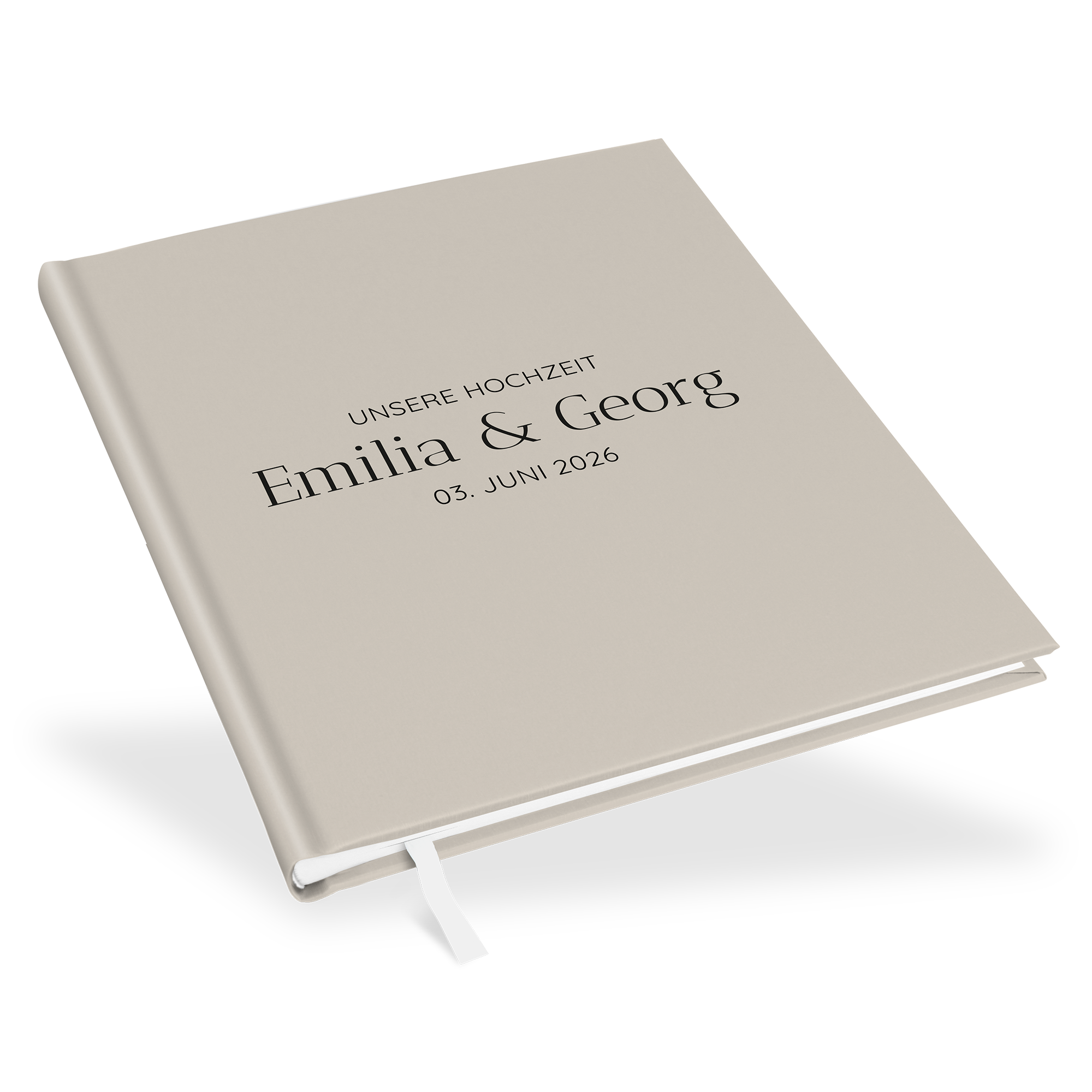 Gästebuch Hochzeit - Minimalistisch "Latte Macchiato"