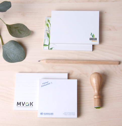 Haftnotizen aus Recyclingpapier – Nachhaltig werben mit Stil Haftnotizen aus Recyclingpapier – Nachhaltig werben mit Stil