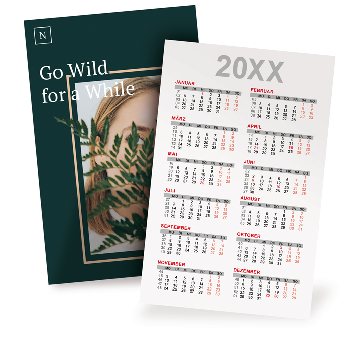 Scheckkarten-Kalender TakeOne Scheckkarten-Kalender TakeOne