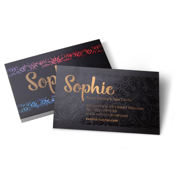 Visitenkarte UV-Lackierung Visitenkarte UV-Lackierung