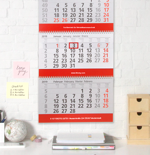 Individueller Mehrblock-Wandkalender Individueller Mehrblock-Wandkalender
