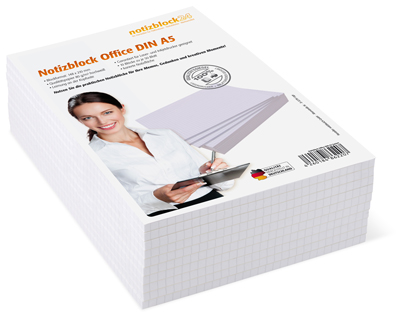 Notizblock Office DIN A5 - 10er Pack