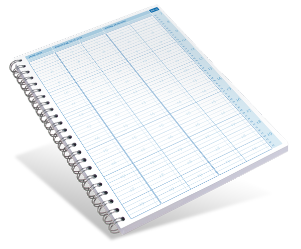 Terminplaner 2 Spalten - 15 Minuten-Takt  - für 2027