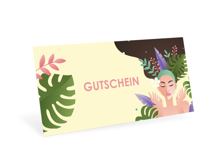 1208010403 Gutscheinkarte Classic "Tropical Beauty" individuell Gutscheinkarte Classic "Tropical Beauty" individuell