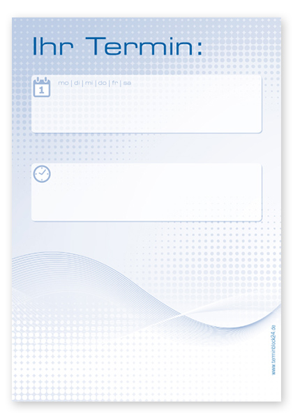 Terminzettel "Dynamic" Terminzettel "Dynamic"