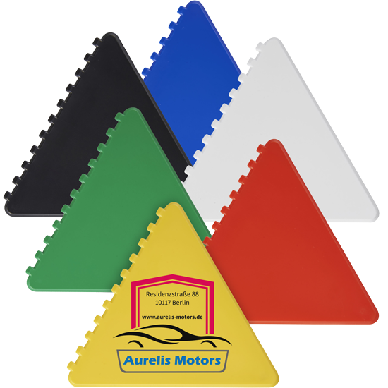 Dreieck-Eiskratzer aus recyceltem Kunststoff