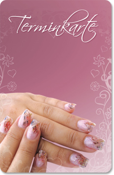 1204010139 Terminkarte "nail art" Terminkarte "nail art"