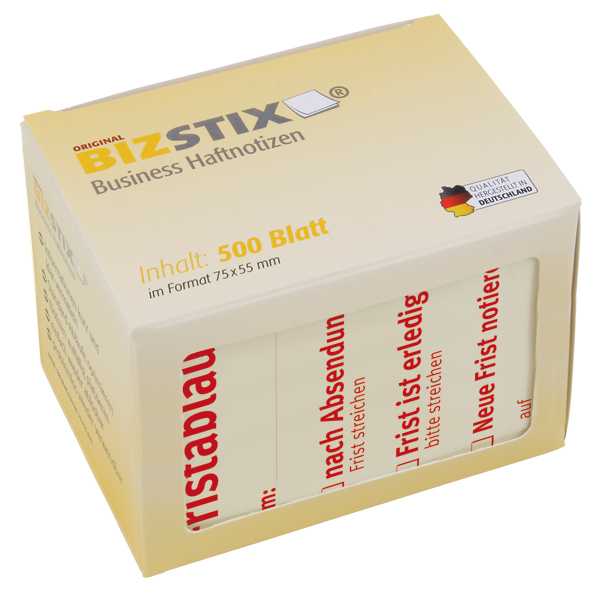 BIZSTIX® Business Haftnotizen "Fristablauf am"