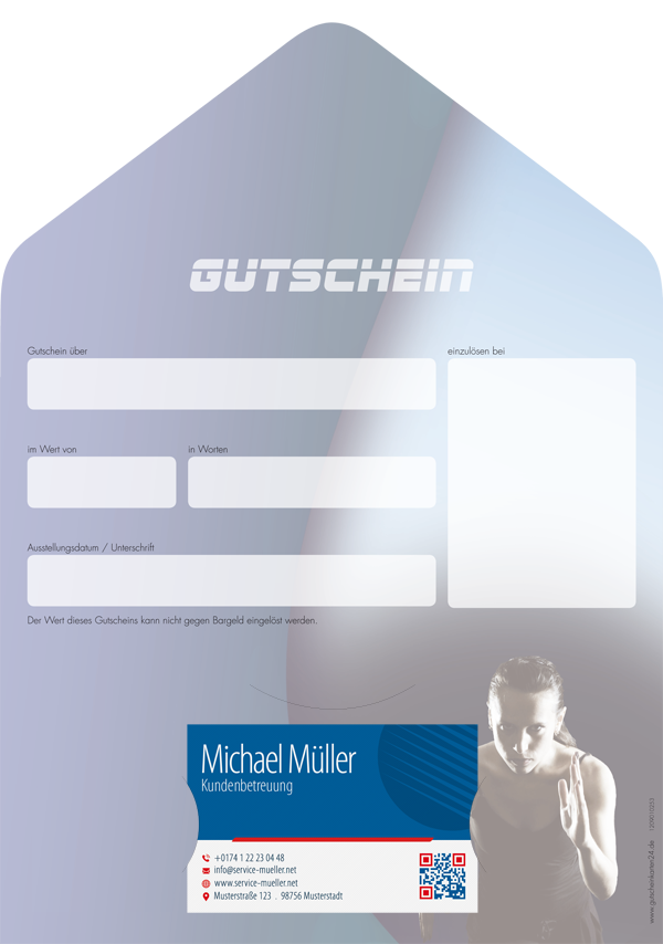 Gutscheinkarte Classic "fitness"