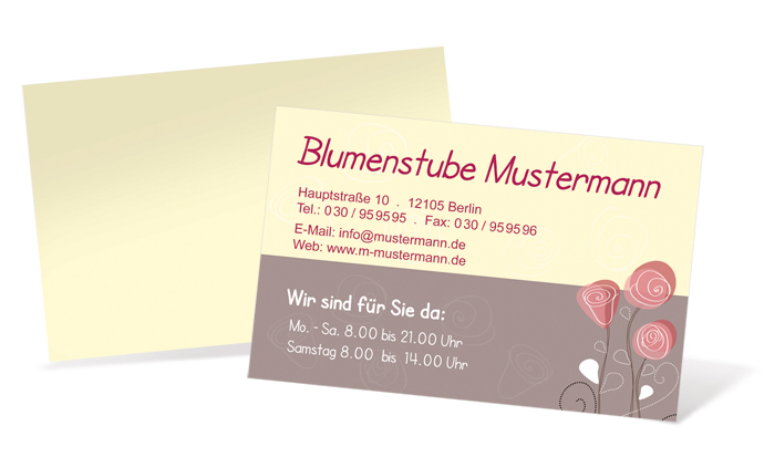 1212020294 Visitenkarte "Honigblüte" Landscape Visitenkarte "Honigblüte" Landscape