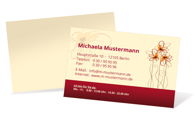 1212020319 Visitenkarte "Dreiklang" Landscape Visitenkarte "Dreiklang" Landscape