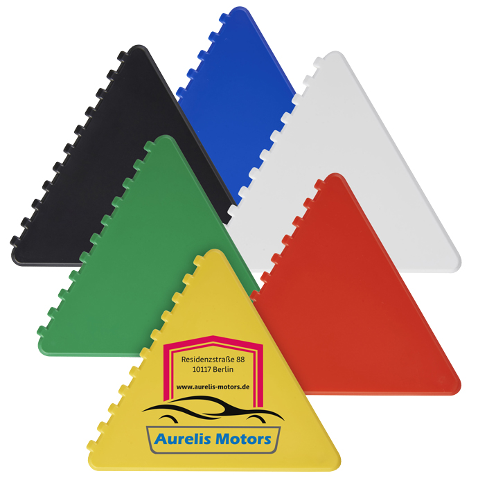 Dreieck-Eiskratzer aus recyceltem Kunststoff