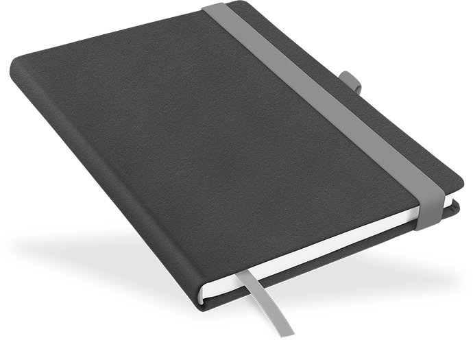 "Recycling-Leder Anthrazit" - DIN A5 "Recycling-Leder Anthrazit" - DIN A5