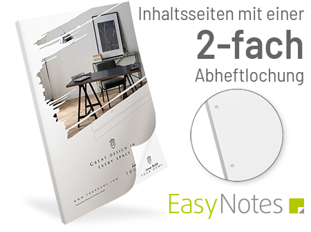 100205024004 Notizblock A5 mit Umschlag + Abheftlochung, Bindung links Notizblock A5 mit Umschlag + Abheftlochung, Bindung links