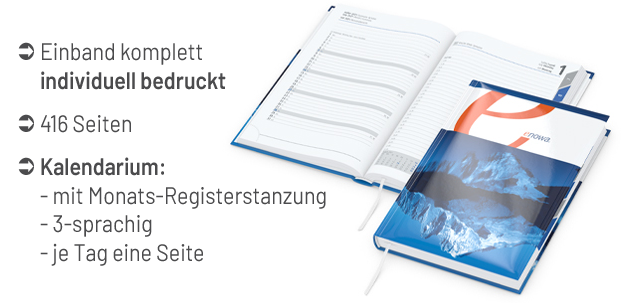 EasyBook Kalender A5 mit Registerstanzung
