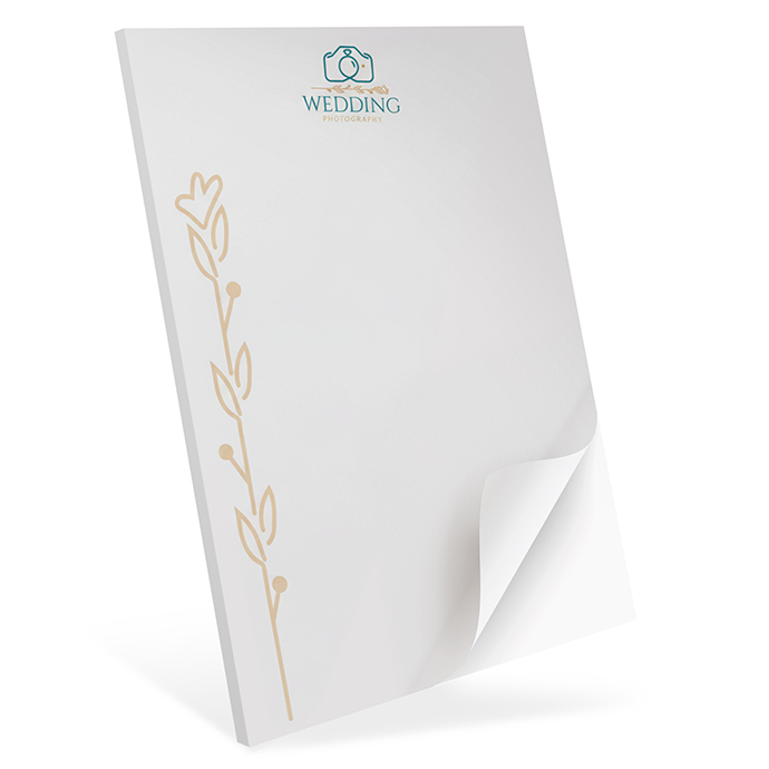 Notizblock DIN A4 mit Leimbindung links