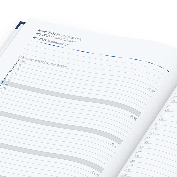 EasyBook Kalender A5 mit Registerstanzung